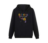 TANYOUPIN Hoodies Pullover Long Sleeve Sweatshirts Killer Klowns from Outer Space Popcorn Gun Long Sleeve Sweatshirts Black L