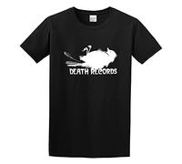 TANYOUPIN Inspired by Phantom of The Paradise - Death Records 70'S Depalma Men Adult Short Sleeve Black XL