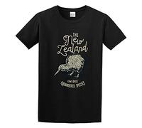 TANYOUPIN Kiwi. New Zealand Premium Graphic Men Adult Short Sleeve Black L