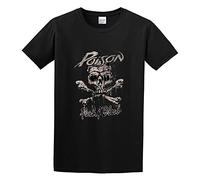 TANYOUPIN Poison Flesh & Blood World Tour Skull Bones Album Merch Men Adult Short Sleeve Black L
