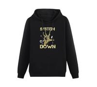 TANYOUPIN System of A Hand Down Hoody Graphic Hoodie Printed Top for Mens Black M