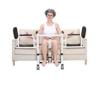 TANZEM Fauteuil Roulant élévateur de Patient, Transfert de Levage de Patient hydraulique Multifonctionnel, Chaise de Toilette, Chaise de Douche, Transfert de Corps de Levage de Patient avec siège d