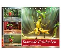 Tanzende Früchtchen (Tischkalender 2026 DIN A5 quer), CALVENDO Monatskalender: Tauchen Sie ein in die wunderbare Welt der gesunden Früchte.