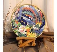 TANZEQI Kit de peinture en émail cloisonné pour peinture chinoise en émail cloisonné art du phénix et du patrimoine culturel immatériel (phénix bleu)