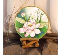 TANZEQI Peinture cloisonnée pour débutant en émail - Sable - Patrimoine culturel immatériel - Peinture décorative - Lotus - Kit de bricolage (Lotus B)
