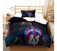 tanzhenning Lames de Yamal 3D Housse De Couette Parure De Lit, Imprimé Microfibre Ensemble De Literie avec Housses De Couettes Taies D'oreillers pour Fille Garçon Couette Sets Single(135x200cm)