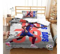tanzhenning Lames de Yamal Parure De Lit pour Enfants Adultes, Ensemble De Housse De Couette pour Garçons, Ensemble De Literie avec Taie d'oreiller Single(135x200cm)