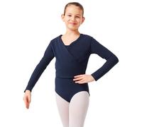 tanzmuster ® Cache-Coeur -Mandy- Danse Classique - Bleu Marine, 104/110 (5-6 Ans)