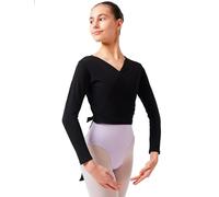 tanzmuster ® Cache-Coeur -Mandy- Danse Classique - Noir, 152/158 (13-14 Ans)