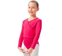 tanzmuster ® Cache-Coeur -Mandy- Danse Classique - Rose Vif, 128/134 (9-10 Ans)