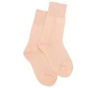 tanzmuster Chaussettes de Danse Classique Lara pour Enfants, en Microfibre de Coton Extra Douce, en Rose-Abricot, 27-31