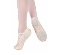 tanzmuster Demi-Pointes en Cuir Toni - bi-Semelle - Danse Classique - pour Enfants et Adultes - Couleur Sable, 37