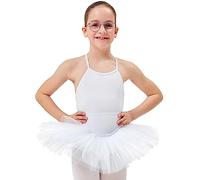 tanzmuster ® Jupe Tutu -Pia- pour la Danse Classique - Blanc, 164/170 (15-16 Ans)