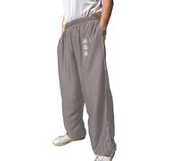TAO MARTIAL Pantalon Kung Fu Style Tai Chi et Wing Chun Pantalon avec Poches Ample en Viscose, V3 (WC Gris, Taille XL)