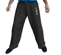 TAO Martial Pantalon Tai Chi Ample en Viscose - Homme Femme - Pantalon Qi Gong - Large, Fluide, Taille Élastique