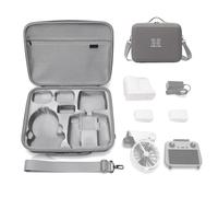 TaoAcc DJI Flip Fly More Combo Sac Housse DJI Flip Fly More Combo RC 2 et 7 Batteries Accessoires de Drone Sac de Voyage Portable PU avec Sangle de Transport, Gris