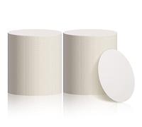 TaoBary Lot de 200 sous-Verres jetables en Carton Vierges de 10,2 cm pour Boissons, Bricolage, Artisanat, Mariage, Blanc