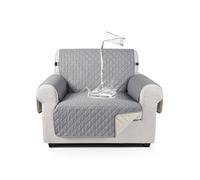 TAOCOCO Housse de canapé 1 Place, imperméable, avec Bande élastique, Protection de canapé rembourrée et antidérapante, pour Le Salon, pour Animaux de Compagnie, Enfants Qui Jouent (Gris Clair)