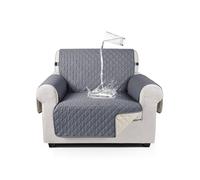 TAOCOCO Housse de canapé 1 Place, imperméable, avec Bande élastique, Protection de canapé rembourrée et antidérapante, pour Le Salon, pour Animaux de Compagnie, Enfants Qui Jouent (Gris Foncé)