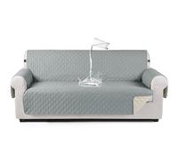 TAOCOCO Housse de canapé 3 Places, imperméable, avec Bande élastique, Protection de canapé rembourrée et antidérapante, pour Le Salon, pour Animaux de Compagnie, Enfants Qui Jouent (Vert Clair)