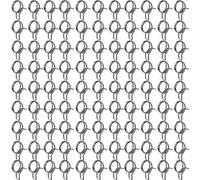 TAODAN Lot de 100 accessoires d'irrigation - Kit d'irrigation goutte à goutte - Connecteur de collier de serrage de 6,35 mm - Collier de serrage pour tuyau d'irrigation de jardin - Raccord de tuyau de