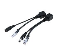 TAODAN Lot de 2 répartiteurs d'injecteurs PoE 12 V avec connecteur CC 5,5 x 2,1 mm Convient pour les routeurs sans fil Systèmes de contrôle d'accès de surveillance réseau