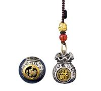 Taoist Blessed By Heavenly Officials Pendentif médaille de paix en bronze pour attirer la richesse de voiture O3A6