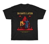 TAOKEBEAR 28 Days Later Movie Retro T-Shirt Cotton Enough Black XL