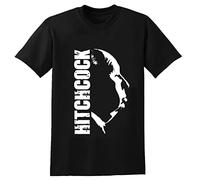 TAOKEBEAR Alfred Hitchcock Streetwear Unisex 100% Cotton Short-Sleeve T-Shirts Black M