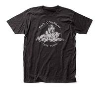 TAOKEBEAR Bad Company 1976 Tour Concert Run with The Pack Cover Unisex 100% Cotton Short-Sleeve T-Shirts Black XL