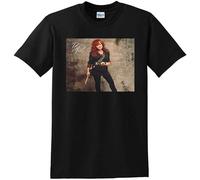 TAOKEBEAR Bonnie Raitt Nick of Time Vinyl CD Cover Unisex 100% Cotton Short-Sleeve T-Shirts Black L