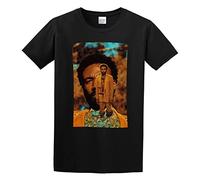 TAOKEBEAR Childish Gambino Lake Unisex 100% Cotton Short-Sleeve T-Shirts Black S