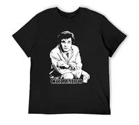TAOKEBEAR Columbo Detective Crime Mystery LAPD TV Series Unisex 100% Cotton Short-Sleeve T-Shirts Black XXXL
