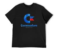 TAOKEBEAR Commodore Antichizzato Press Play on Tape Home Computer Unisex 100% Cotton Short-Sleeve T-Shirts Black XXXL
