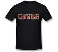 TAOKEBEAR Crowbar Band Unisex 100% Cotton Short-Sleeve T-Shirts Black S
