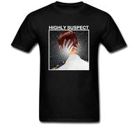 TAOKEBEAR Danielrauda Mister Asylum Highly Suspect Unisex 100% Cotton Short-Sleeve T-Shirts Black S