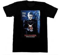 TAOKEBEAR Hellraiser Funny Graphics Pinhead Clive Barker 80S Cult Horror Movie Film Unisex 100% Cotton Short-Sleeve T-Shirts Black XXXL
