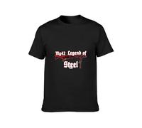 TAOKEBEAR Legend of Steel Mg42 Maschingewehr Wh Deko Waffe Lauf Verschluss Wk2 Unisex Cotton T-Shirts Black M