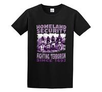 TAOKEBEAR Native American Homeland Security, Fighting Terrorism Since 1492 Unisex 100% Cotton Short-Sleeve T-Shirts Black XXL