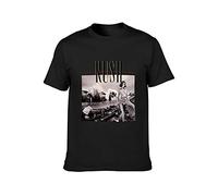 TAOKEBEAR Rush Permanent Waves Unisex 100% Cotton Short-Sleeve T-Shirts Black L