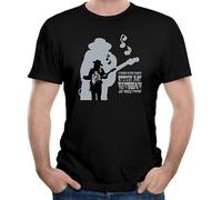TAOKEBEAR Stevie Ray Vaughan American Allmusic Dallas Unisex 100% Cotton Short-Sleeve T-Shirts Black S