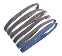 Taokyid Lot de 18 bandes abrasives de 106,7 cm, 1 bande abrasive en carbure de silicium 42, 3 bandes abrasives de chaque grain 120 240 400 600 800 1000 pour aiguiser les couteaux et le travail des