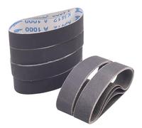 Taokyid Lot de 24 bandes abrasives de rechange en carbure de silicium 330 x 30 mm - 3 pièces de chacune des bandes abrasives de 120 240 400 600 800 1000 grains de 3 x 33 cm