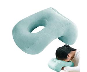 TAOLE Coussin d'oreiller pour Dormir La Sieste | Oreiller De Bureau Doux Et Confortable pour La Sieste | Donut Face Pillow Massage Head Cradle Support pour La Sieste | Oreiller Soutien De Sieste