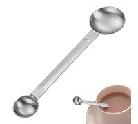 TAOLE Cuillère Doseuse Café, 2 Pièces Acier Inoxydable Double Tête 5 ML 15 ML 2 en 1 Cuillère Doseur Cuillere Cuillère À Mesurer Le Café Colorée pour Sac Lait en Poudre Café Et Grains