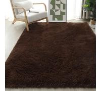TAOLITAO Grand Tapis de Salon 160 x 210 cm Pelucheux Tapis Salon Shaggy Poil Long Facile à Nettoyer pour Lit Chambre Adulte Gris Ado Fille Ado, Brun
