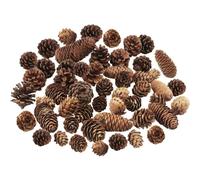 TaoQ C 40 Pièces Ornements de Pignons Naturels - Grand, Moyen et Petit - pour Table, Sapin de Noël, Artisanat et Cadeaux
