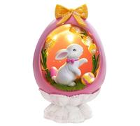 TaoQ C Rose Pâques Lapin Ornement Pâques résine Lapin Statue de décoration de Table de pâques pour Pâques Printemps Home Room Party décoration