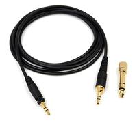 Taoricen Câble audio Compatible avec Panasonic Technics EAH-DJ1200 Casque d'écoute, Casque Accessoires Câble avec 6,35 mm Adaptateur (2m)