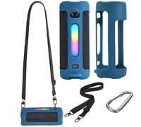 Taoricen Étui de Protection pour JBL Grip avec Mousqueton et Bandoulière, Portatif Housse de Silicone Haut-Parleur Accessoires (Bleu)